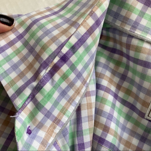 Peter Millar Men's 100% Cotton Long Sleeve Button Down Sport Shirt Size … - Picture 8 of 16